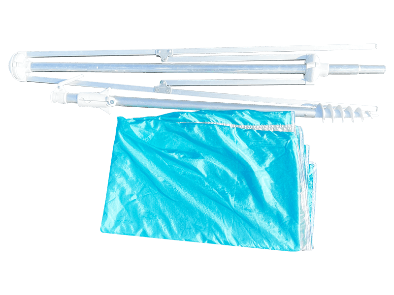 2,8*2,4M 2-ribbad dekorativt parasoll