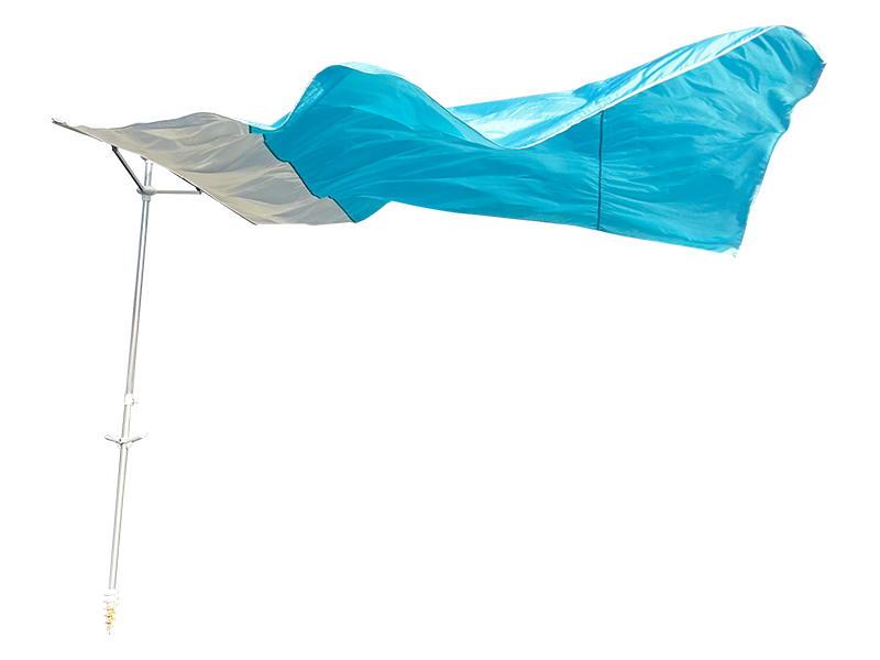 2,8*2,4M 2-ribbad dekorativt parasoll