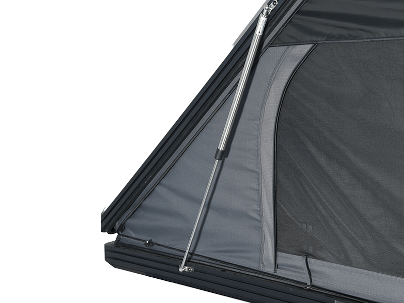 Campingtält på taket med stege Campingtält på taket med stege