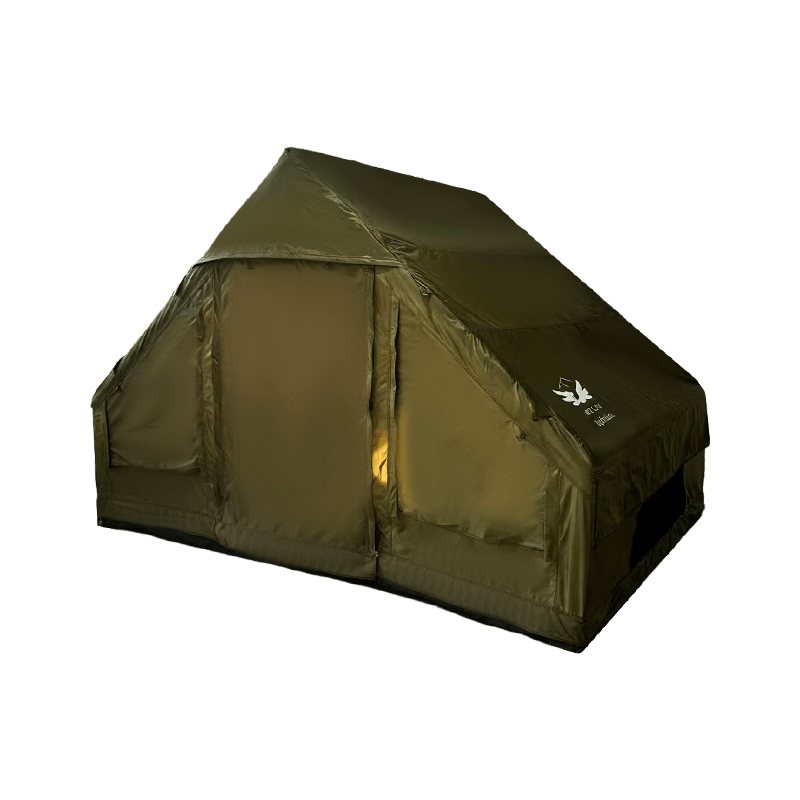 Militärgrönt uppblåsbart campingtält i liten storlek Militärgrönt uppblåsbart campingtält i liten storlek
