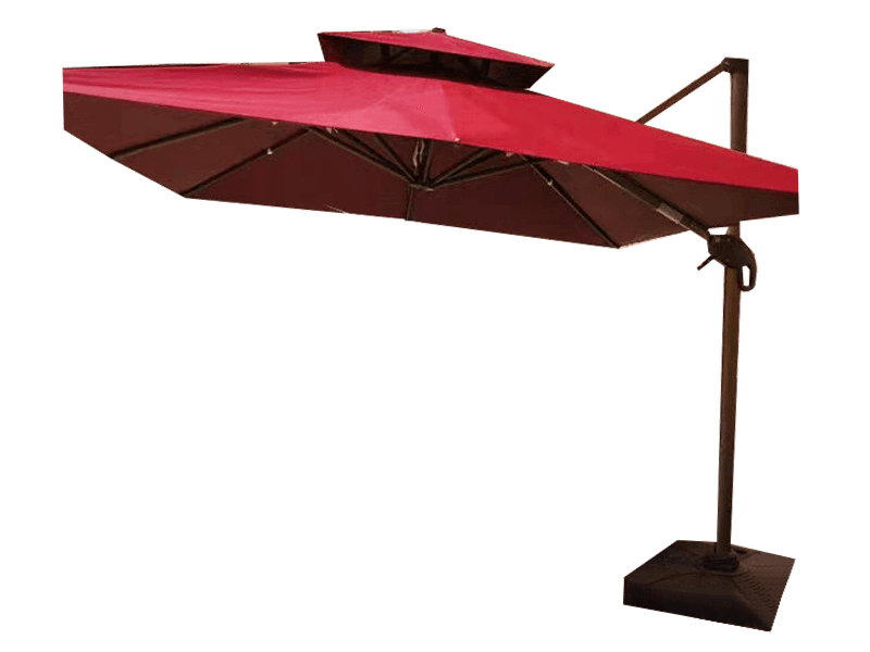 Utomhus Lyx Dubbel Top Aluminium Paraply