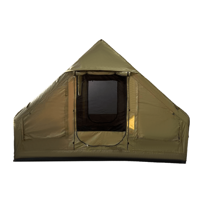 Militärgrönt uppblåsbart campingtält i liten storlek Militärgrönt uppblåsbart campingtält i liten storlek